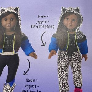 American Girl Leopard Hoodie & Leggings